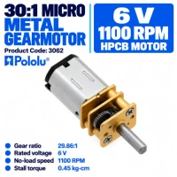 30:1 Micro Metal Gearmotor HPCB 6V 30:1 Micro Metal Gearmotor HPCB 6V