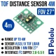 Pololu VL53L1X Time of Flight Distance  Sensor with Regulator, Range 4m