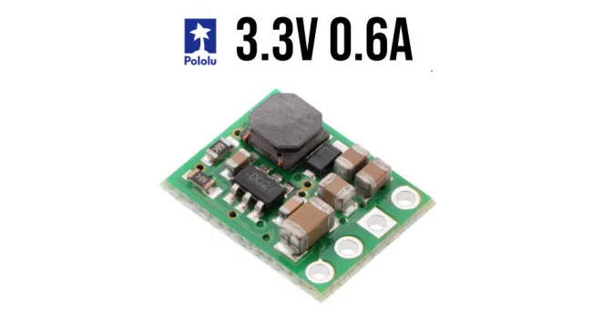 Pololu Buck Regulator, Vin 4-50V, Vout 3.3V 0.6A Pololu Buck Regulator, Vin 4-50V, Vout 3.3V 0.6A