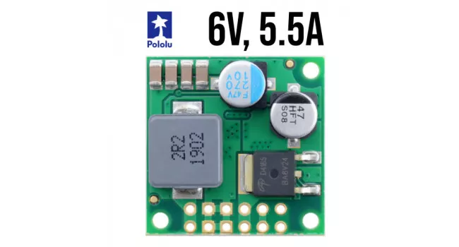 Pololu, Buck Regulator Vin 6.5-50V Vout 6V 5.5A Pololu, Buck Regulator Vin 6.5-50V Vout 6V 5.5A