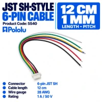 JST SH-Style 6-Pin Female Cable 12cm JST SH-Style 6-Pin Female Cable 12cm