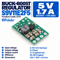Pololu 5V Step-Up/Step-Down Voltage Regulator Pololu 5V Step-Up/Step-Down Voltage Regulator