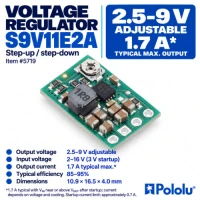 Pololu 2.5-9V Adjustable Step-Up/Step-Down Voltage Regulator Pololu 2.5-9V Adjustable Step-Up/Step-Down Voltage Regulator