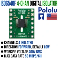 Pololu Digital Isolator 4-Channel Module - ISO6540F Pololu Digital Isolator 4-Channel Module - ISO6540F