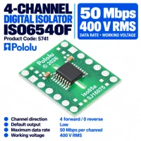 Pololu Digital Isolator 4-Channel Module - ISO6540F Pololu Digital Isolator 4-Channel Module - ISO6540F