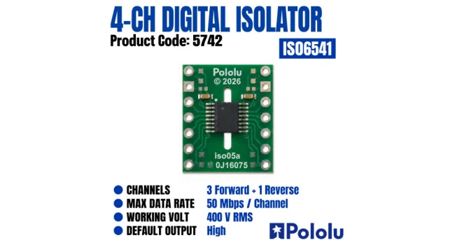 ISO6541 4-Channel Digital Isolator Carrier ISO6541 4-Channel Digital Isolator Carrier