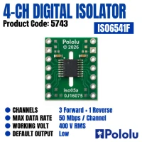 ISO6541F 4-Channel Digital Isolator Carrier