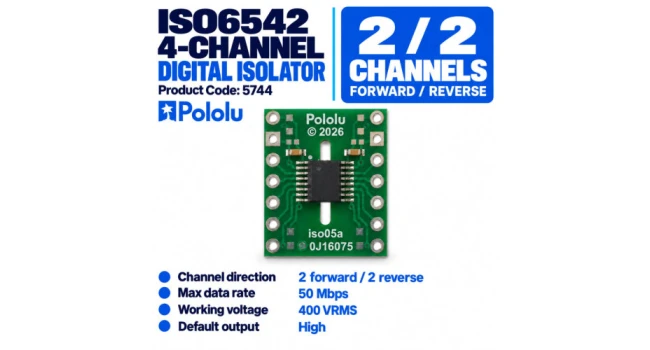 ISO6542 4-Channel Digital Isolator Carrier