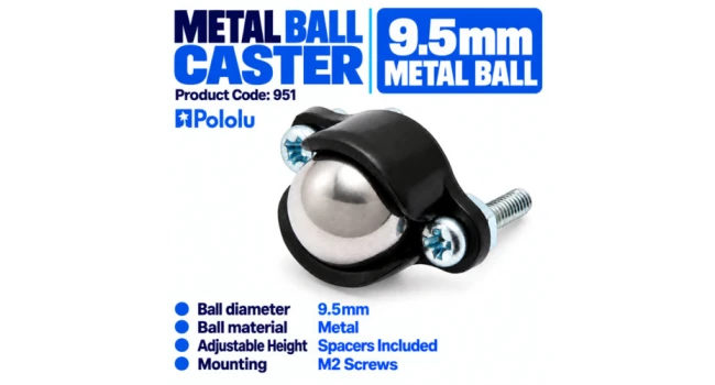 Pololu Ball Caster with 9.5mm Metal Ball