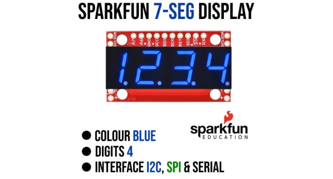 7 Segment Display Blue - Serial Interface
