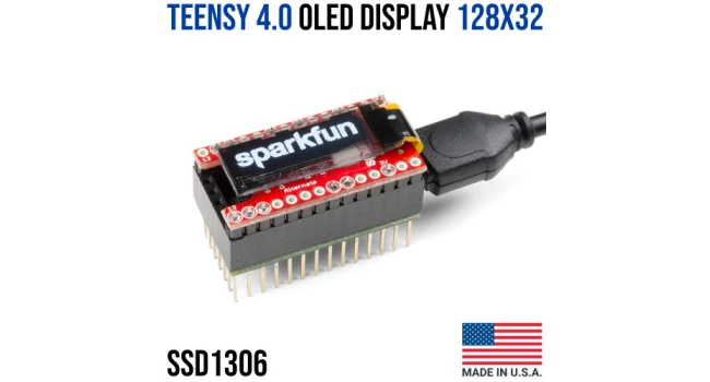 SparkFun Teensy 4.0 128x32 OLED Display