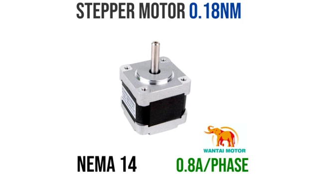 Stepper Motor 0.18Nm NEMA14 0.8A per Phase Stepper Motor 0.18Nm NEMA14 0.8A per Phase
