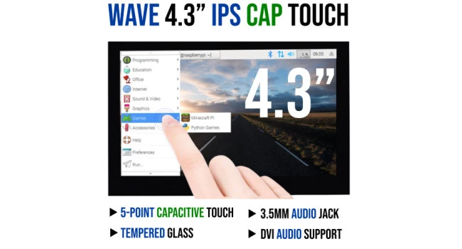 Wave 4.3 inch IPS Capacitive Touch LCD Wave 4.3 inch IPS Capacitive Touch LCD