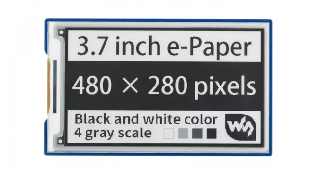 Wave 3.7" e-Paper HAT for Pi