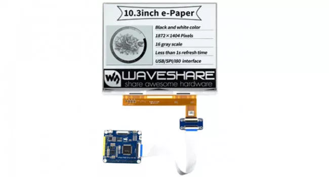 Wave 10.3" E-Paper Display HAT for Pi Wave 10.3" E-Paper Display HAT for Pi