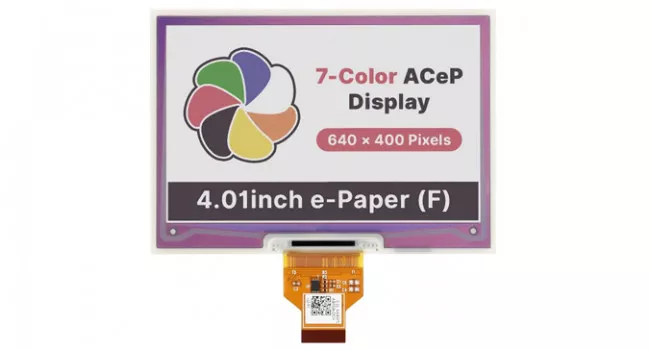 Wave 4" 7-Colour e-Paper Display Wave 4" 7-Colour e-Paper Display
