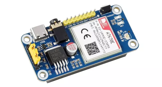 Wave A7670E GSM HAT for Raspberry Pi Wave A7670E GSM HAT for Raspberry Pi