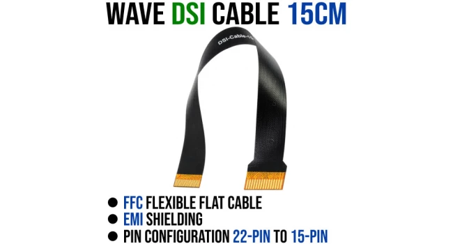 Wave DSI FFC Flexible Flat Cable 15cm Wave DSI FFC Flexible Flat Cable 15cm