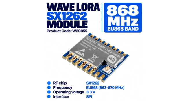 Wave LoRa 868MHz SX1262 Module