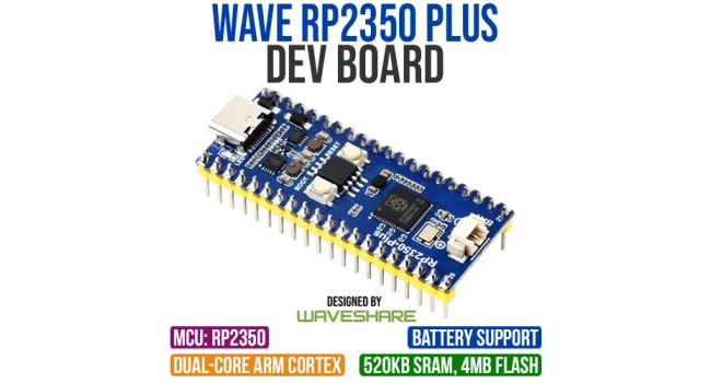 Wave RP2350 Plus Dev Board (4MB Flash)