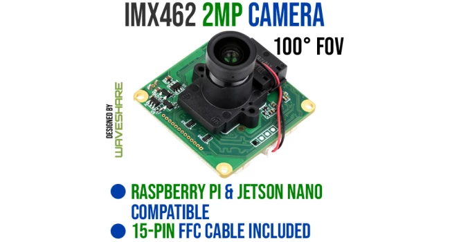 Wave IMX462 2MP IR-CUT Camera – 100° FoV