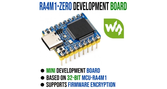 Wave UNO R4 Mini Board - R7FA4M1AB3CFM Wave UNO R4 Mini Board - R7FA4M1AB3CFM