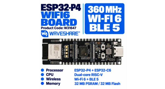 ESP32-P4-WIFI-6 Development Board ESP32-P4-WIFI-6 Development Board