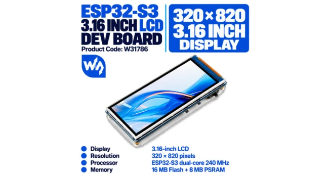 ESP32-S3 3.16 Inch Display Development Board ESP32-S3 3.16 Inch Display Development Board
