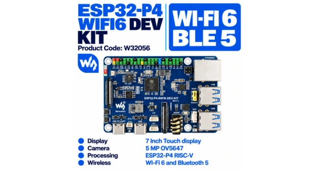 Wave ESP32-P4 WIFI6 Development Kit (Type B) Wave ESP32-P4 WIFI6 Development Kit (Type B)