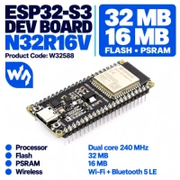 ESP32-S3 Microcontroller 32MB Flash 16MB PSRAM Dev Board ESP32-S3 Microcontroller 32MB Flash 16MB PSRAM Dev Board