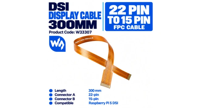 Wave DSI FPC Flexible Flat Cable 30cm Wave DSI FPC Flexible Flat Cable 30cm