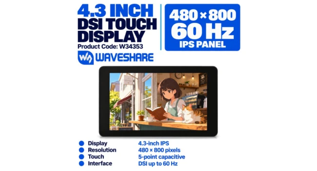 4.4 Inch DSI Capacitive Touch Display 4.4 Inch DSI Capacitive Touch Display