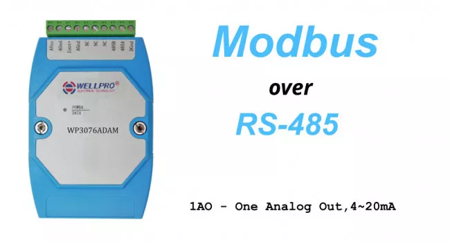 WELLPRO RS-485 MODBUS RTU, 1 X Analogue Out 4-20mA WELLPRO RS-485 MODBUS RTU, 1 X Analogue Out 4-20mA