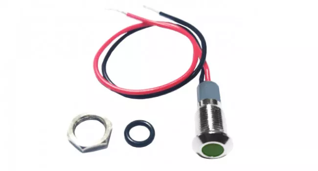 Panel Mount Lamp Indicator LED 6mm 220V - Green Panel Mount Lamp Indicator LED 6mm 220V - Green
