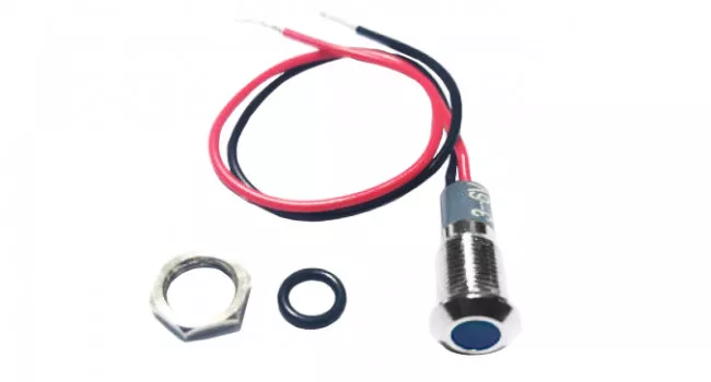 Panel Mount Lamp indicator LED 9.8mm 5V - Blue