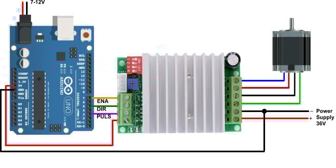TB6600 MKS Stepper Driver 4A - Micro Robotics 9 lead motor wiring diagram 